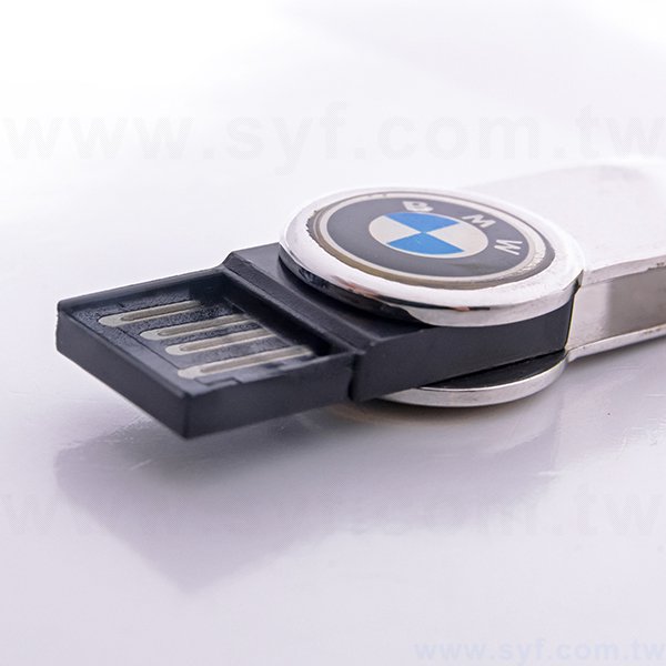 隨身碟-商務禮贈品-小巧旋轉金屬USB隨身碟-客製隨身碟容量-採購訂製印刷推薦禮品-BMW